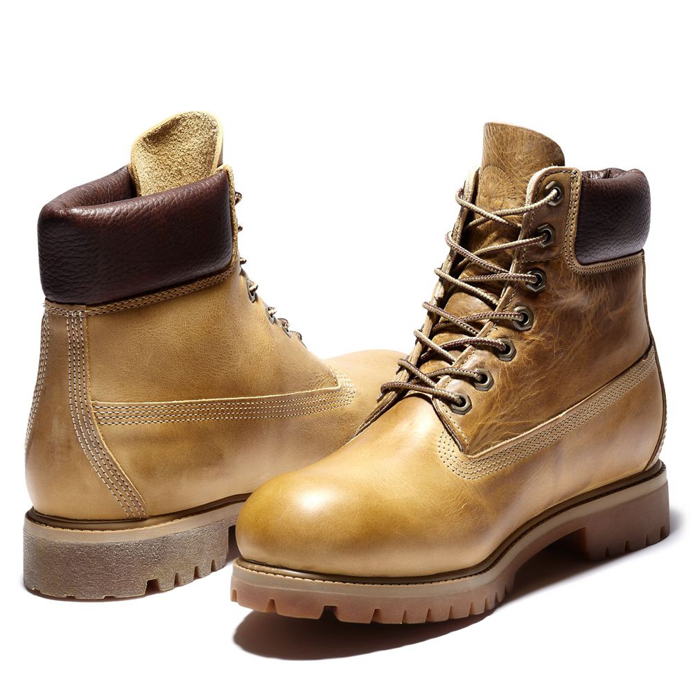 Botas 6-Inch Timberland Argentina Hombre - 6-Inch Heritage Waterproof - Marrones - NYZSBD-930